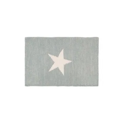 Large Grey Kids Rug With White Star