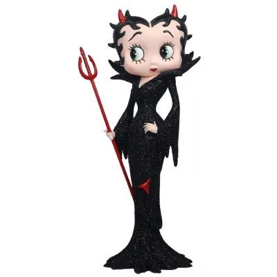 Betty Boop Devil Black Glitter Dress 30.5cm