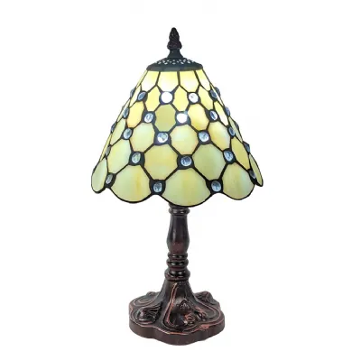 Cream Tiffany Table Lamp 33cm