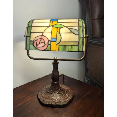 Die Cast Zinc Alloy Mackintosh Style Bankers Lamp 33cm
