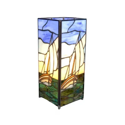 Sail Boat Square Lamp 27cm