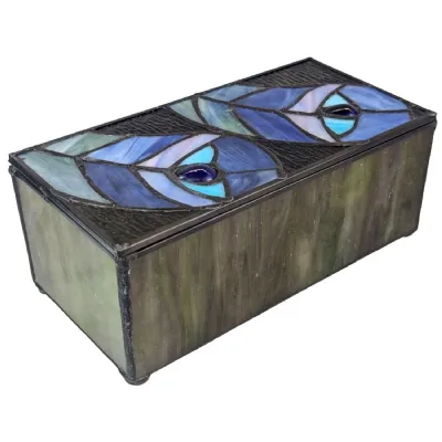 Peacock Jewellery Box 20cm