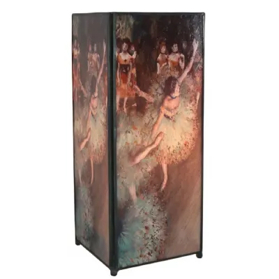 Ballet Dancer Square Lamp Screen Printed 27cm