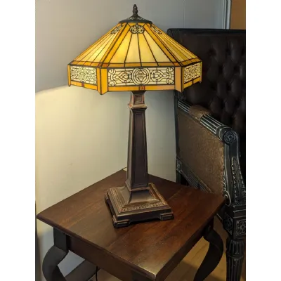Large Art Deco Design Tiffany Table Lamp 64cm