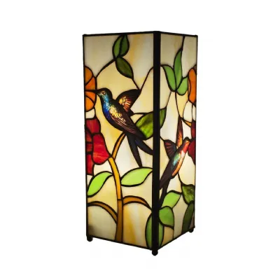 Humming Bird Design Square Lamp 27cm
