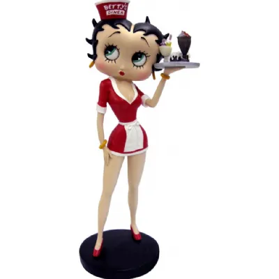 Betty Boop Diner Waitress Red Dress