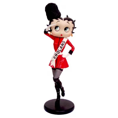 Modern Red Betty Boop England Costume Decorative Figurine 33.5cm
