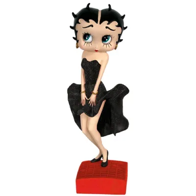 Betty Boop Posing 'Black Glitter Dress'** 29.5cm