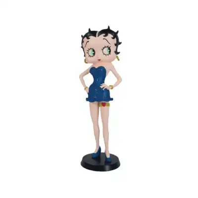 Betty Boop Garter Blue Glitter