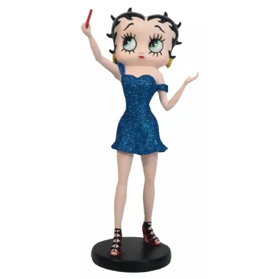 Betty Boop Selfie Blue Glitter 30cm