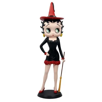 Betty Boop Witch Black Dress with Red Hat 36cm