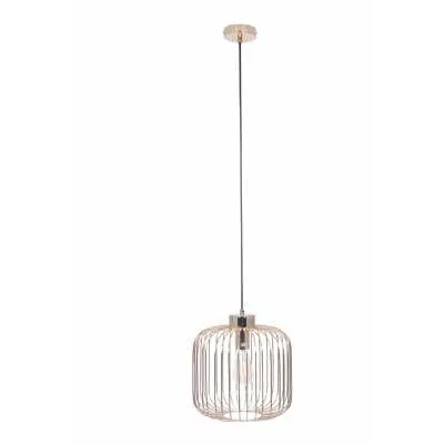 French Gold Metal Wire Pendant