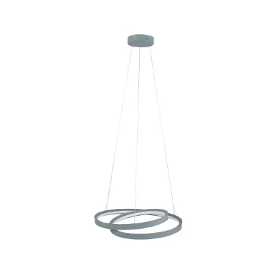 Matt Grey Integrated LED Ring Pendant Light