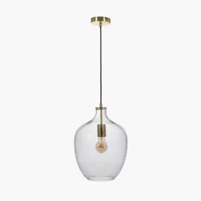 Clear Bubble Glass Pendant