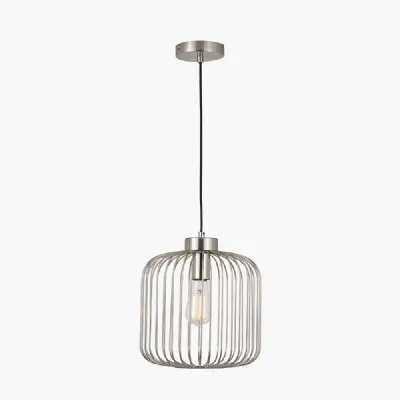 Dania Silver Metal Wire Pendant