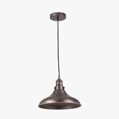 Ellis Antique Bronze Cafe Metal Pendant