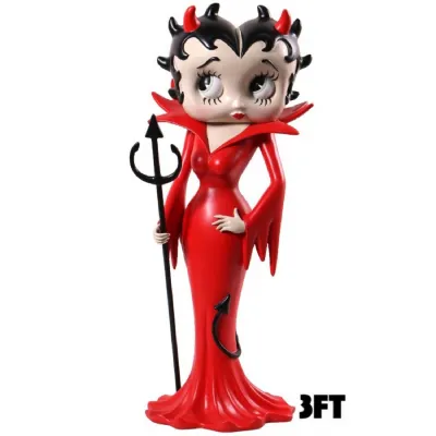 Betty Boop Devil 98cm Red Dress With Black Tail