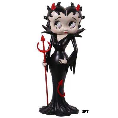 Betty Boop Devil 98cm Black Dress With Red Tail
