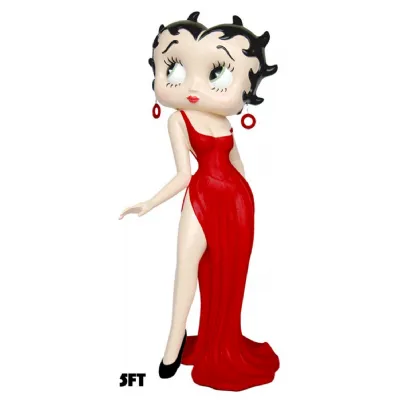 Betty Boop In Evening Dress Red 152cm