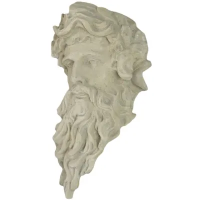 Hercules Head 44cm Roman Stone Finish