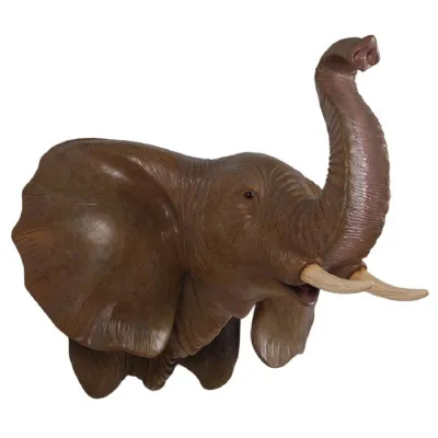 Elephant Head Wall Art Faux Taxidermy 100cm