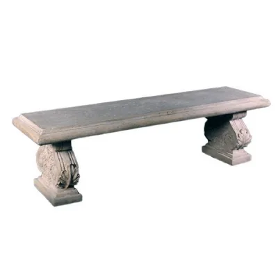 Traditional Large Roman Stone Effect Garden Bench 163cm