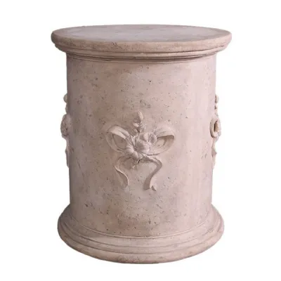 Cylindrical Base With Flowers 70cm