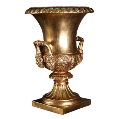 Medici Urn 65cm Gold Leaf Finish