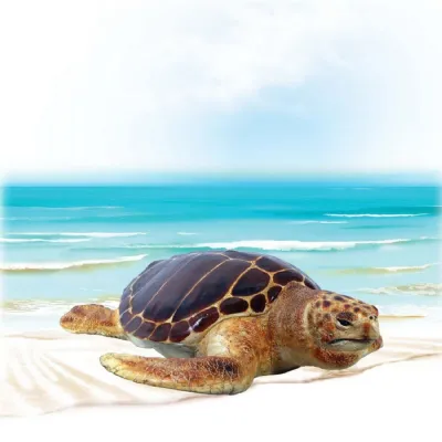 Brown Polyresin Loggerhead Turtle Statue 121cm