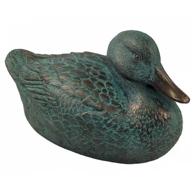 Female Mallard Duck 42cm Oxidised Bronze Finish