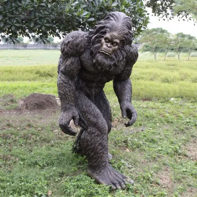 Large 180cm Tall Garden Yeti Statue with Textured Finish