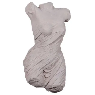 Roman Stone Athenian Female Draped Torso Wall Sculpture 84cm