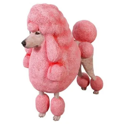 Lifesize Candy The Pink Poodle 92cm Tall