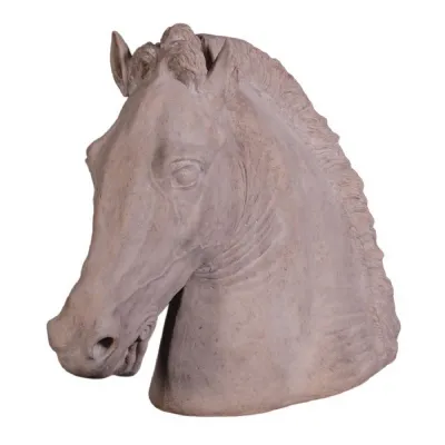 Equestrian Horse Head Roman Stone Finish 132cm