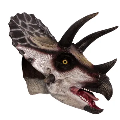Definitive Triceratops Head Wall Art Faux Taxidermy 41cm