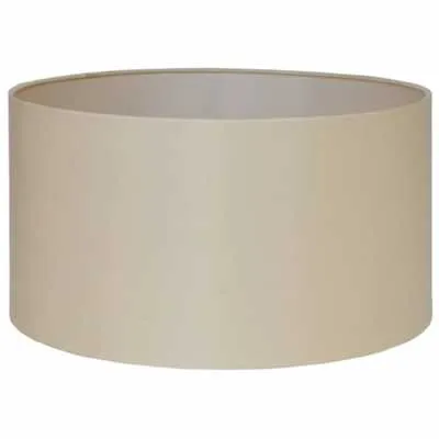 40cm Almond Silk Cylinder Drum Shade
