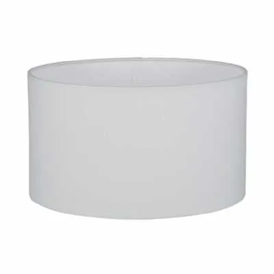 45cm White Handloom Cylinder Shade