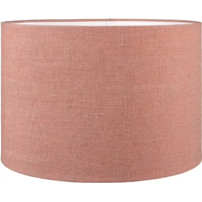 Edward 45cm Apricot Linen Cylinder Shade