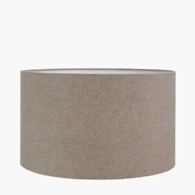 Edward 50cm Natural Linen Cylinder Shade