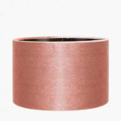 Bow 45cm Apricot Velvet Cylinder Shade