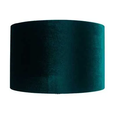 45cm Forest Green Velvet Cylinder Shade
