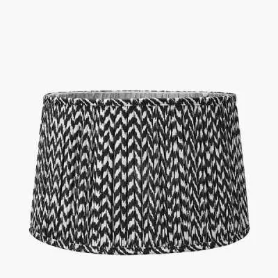 Vienna 40cm Zig Zag Gathered Black Empire Shade