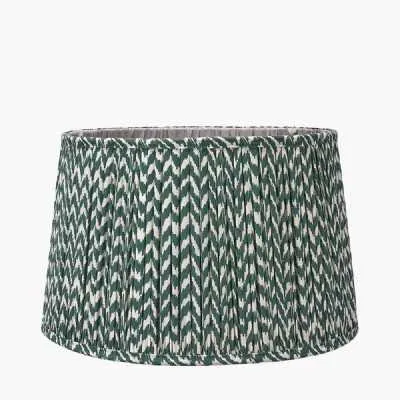 Vienna 40cm Zig Zag Gathered Forest Green Empire Shade