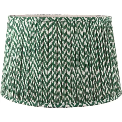Vienna 45cm Forest Green Chevron Mushroom Pleat Shade