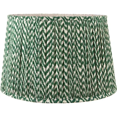 Vienna 50cm Forest Green Chevron Mushroom Pleat Shade