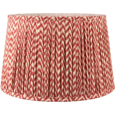 Vienna 50cm Red Chevron Mushroom Pleat Shade