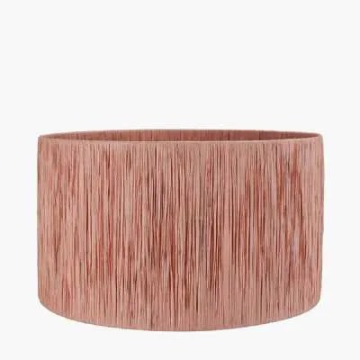 Tilia 45cm Apricot Raffia Cylinder Shade