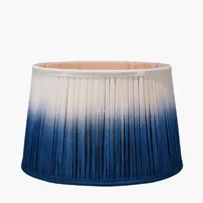 Scallop 40cm Blue Ombre Soft Pleated Tapered Shade