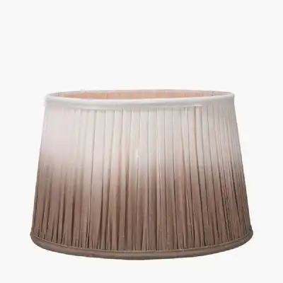 Scallop 40cm Taupe Ombre Soft Pleated Tapered Shade