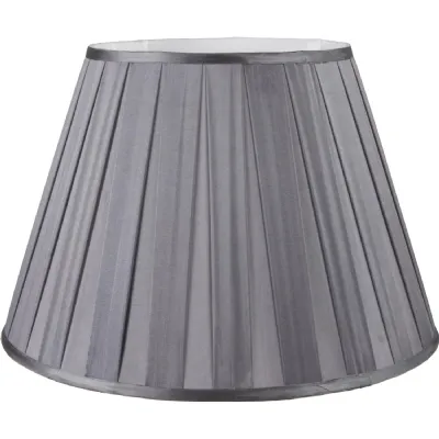 Maya 45cm Steel Grey Silk Box Pleat Shade